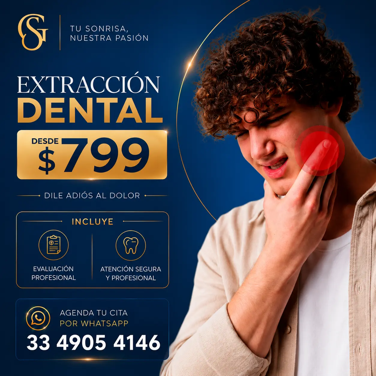 Extracción Dental a $799